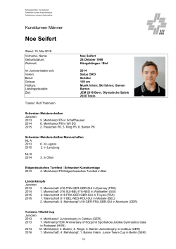 Noe Seifert - Schweizerischer Turnverband