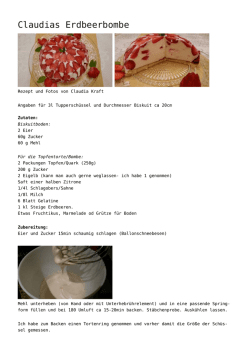Claudias Erdbeerbombe - Cooking Chef Freunde