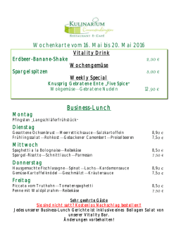 Klicken Sie hier um zur aktuellen Mittagskarte zu gelangen