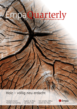 Holz &ndash; v&ouml;llig neu erdacht
