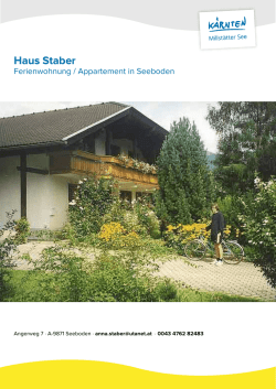 Haus Staber in Seeboden