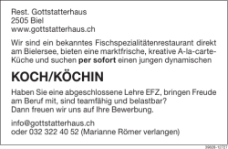 koch/köchin - Hoteljob.ch