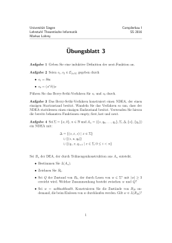 Ubungsblatt 3 - Universität Siegen