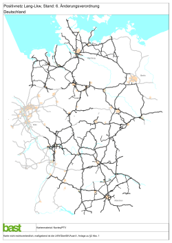Karte Positivnetz (Stand: 6. Änderungsverordnung)
