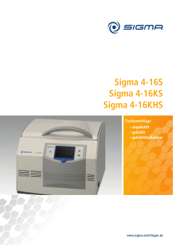 Sigma 4-16S Sigma 4-16KS Sigma 4-16KHS