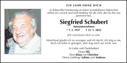Siegfried Schubert