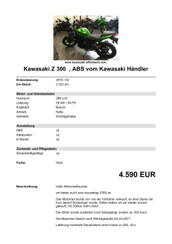 Detailansicht Kawasaki Z 300 €,€ABS vom Kawasaki