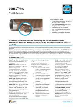 Feu Produktinformation DENSO &reg;