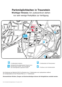 Parkmöglichkeiten in Traunstein