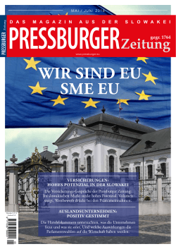 WIR SIND EU SME EU - Pressburger Zeitung