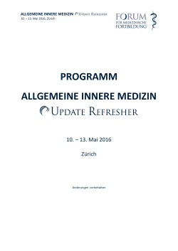 Program - Swiss Orthopaedics