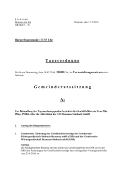 Tagesordnung GR Sitzung Braunau 2016-05-19