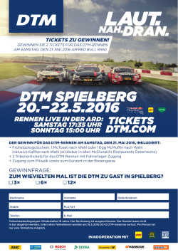 dtm spielberg 20.&minus;22.5.2016