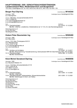 HAUPTVERBAND DER GERICHTSSACHVERST&Auml;NDIGEN