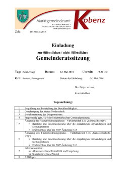 GR-Sitzung 12.05.2016