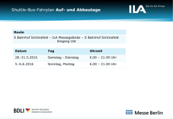ILA 2016 Anreise Shuttle Bus Aussteller