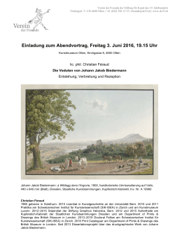 Einladung  - Stiftung für Kunst des 19. Jahrhunderts
