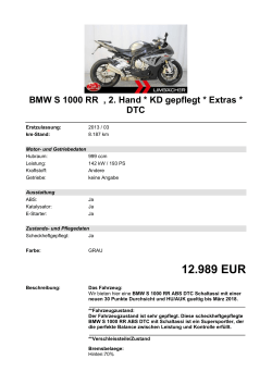 Detailansicht BMW S 1000 RR €,€2. Hand * KD gepflegt