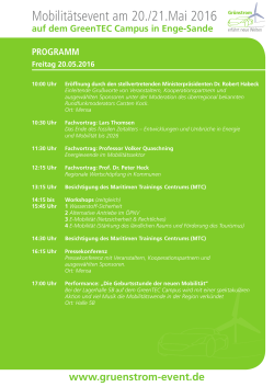 Programm - Grünstrom Event