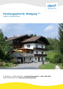 Familiengasthof St. Wolfgang in Spittal/Drau