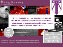 Flyer 2016 - Tennisverein Altenerding