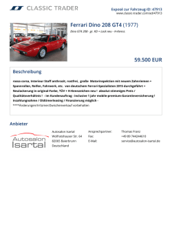Ferrari Dino 208 GT4 (1977) 59.500 EUR