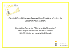 Sie sind Geschäftsmann/frau und Ihre Produkte könnten die