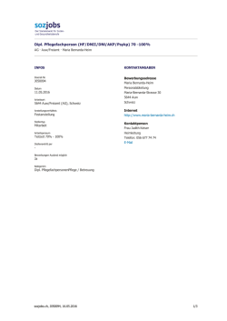 Dipl. Pflegefachperson (HF/DNII/DNl/AKP/Psykp) 70