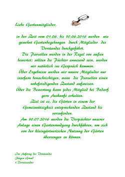 Gartenbegehungen 2016