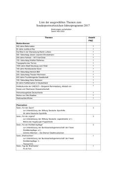 Liste Programm 2017 - Bundesfinanzministerium