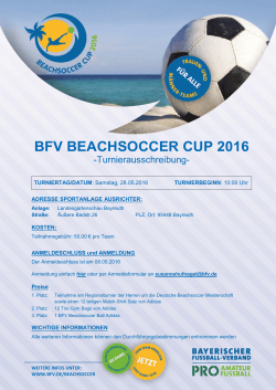 BFV BEACHSOCCER CUP 2016