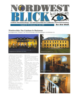 Nordwest Blick - Ferienwohnungen in Mecklenburg im Gutshaus