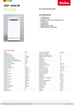 GSP 14544 W - Amica International GmbH