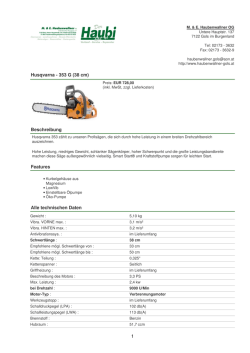 Husqvarna - 353 G (38 cm) - M. & E. Haubenwallner OG in Gols im