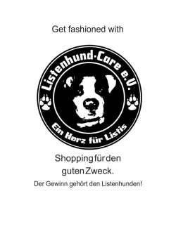 Get fashioned with Shopping für den guten Zweck.