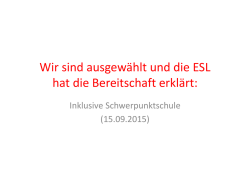 Inklusive Schwerpunktschule