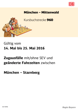 25. Mai 2016 - Deutsche Bahn