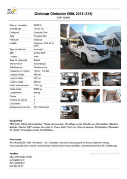 Globecar Globestar 600L 2016 (214)