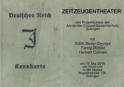 Programmflyer - Alexander-Coppel