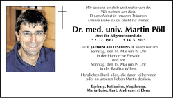 Dr. med. univ. Martin Pöll