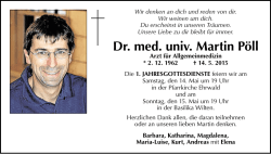 Dr. med. univ. Martin P&ouml;ll