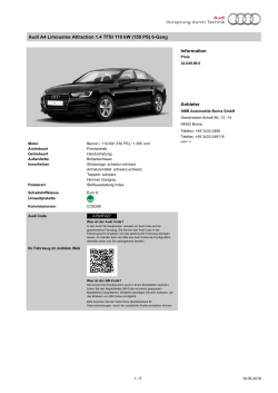 Audi A4 Limousine Attraction 1.4 TFSI 110 kW (150 PS) 6
