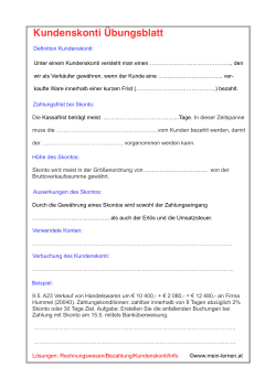 Kundenskonti Übungsblatt - www.mein