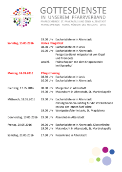 GOTTESDIENSTE