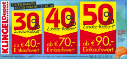 Einkaufswert - Klingel Depot