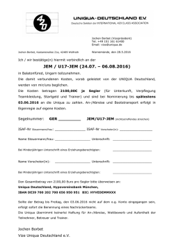 JEM / U17-JEM (24.07. &ndash; 06.08.2016)