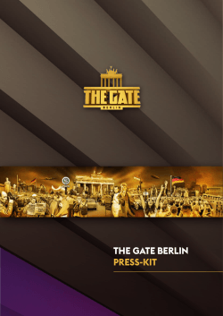 THE GATE BERLIN PRESS-KIT