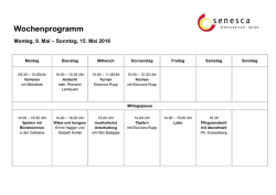 Wochenprogramm