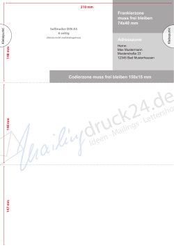 Ideen . Mailings . Lettershop