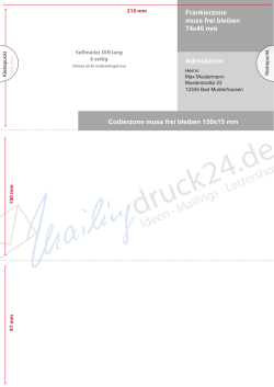 Ideen . Mailings . Lettershop